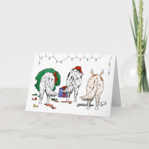 Cartão De Festividades Nothin' Butt An English Setter Christmas