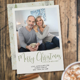 Cartão De Festividades Nova árvore de pinheiro doméstico Foto de Natal fe