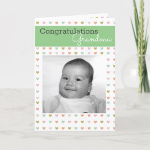 Cartão De Festividades Nova avó Bebê