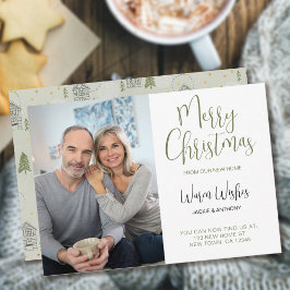 Cartão De Festividades Nova fotografia vertical do porta-árvore de pinhei