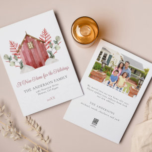 Cartão De Festividades Nova Página Inicial Da Aquarela Para Feriados   Na