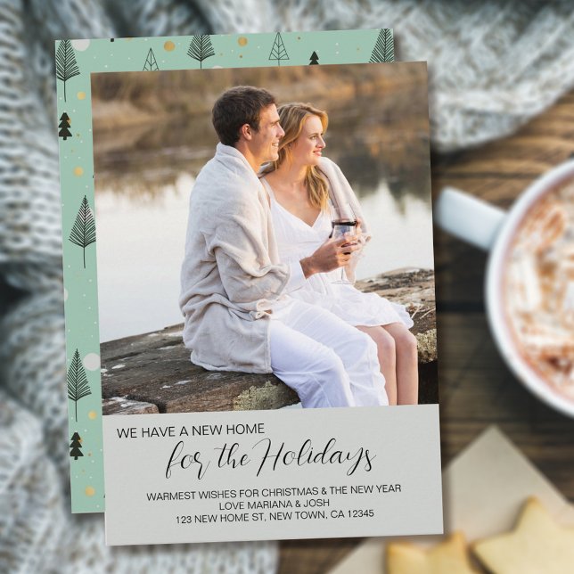 Cartão De Festividades Nova Página Inicial para Novo Endereço de Fotograf (Criador carregado)