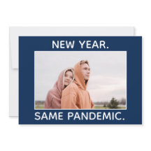 Novo ano Mesma placa de Natal Pandêmica