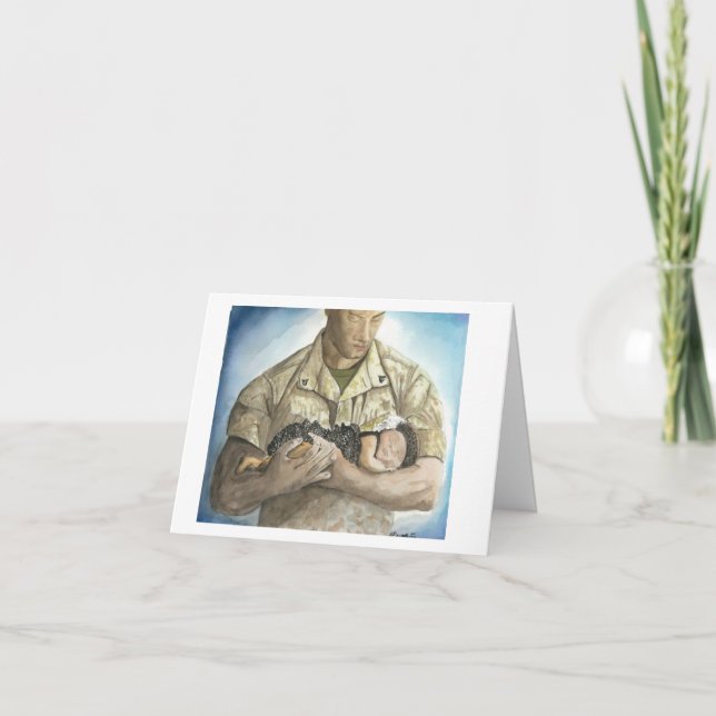 Cartão De Festividades Novo papai (Frente)