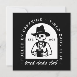 Cartão De Festividades Novo papai de amante de café engraçado personaliza