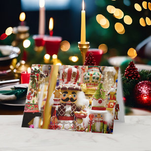 Cartão De Festividades Noz-cracker Natal Personalizar Assinatura de Texto