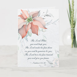 Cartão De Festividades Números 6:24-26 O Senhor Abençoa-Te Natal