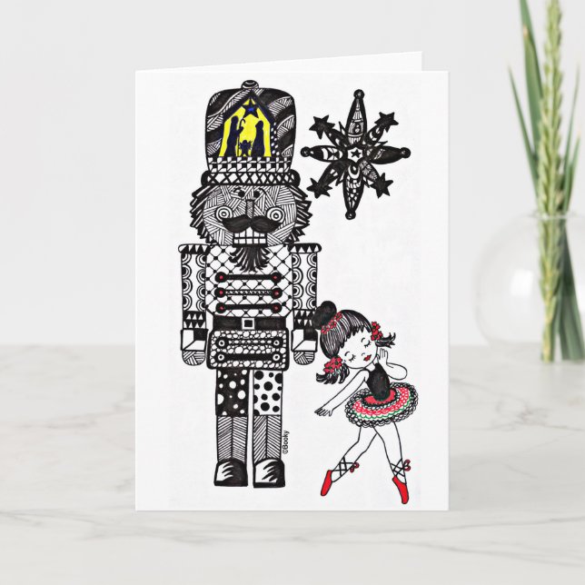 Cartão De Festividades Nutcracker Card (Frente)