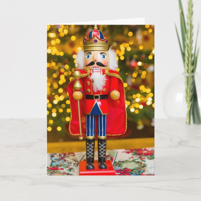Cartão De Festividades Nutcracker Malvado Personalizado (Frente)