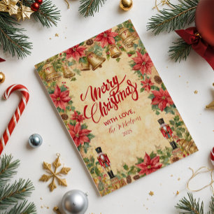 Cartão De Festividades Nutcracker Poinsettia Natal