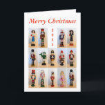 Cartão De Festividades Nutcrackers Collage<br><div class="desc">Nutcrackers are a popular decoration at Christmas and New Year's. Sometimes people even use them to crack nuts. You can change the date on this card or add a name or other text. Here's a 2016 Version.</div>