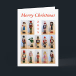 Cartão De Festividades Nutcrackers Collage<br><div class="desc">Nutcrackers are a popular decoration at Christmas and New Year's. Sometimes people even use them to crack nuts. You can change the date on this card or add a name or other text. Here's a 2016 Version.</div>