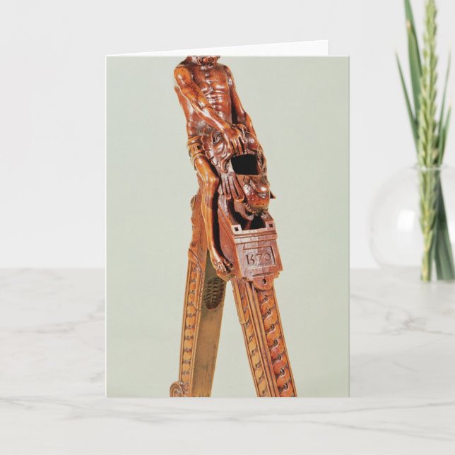 Cartão De Festividades Nutcrackers sob a forma de um homem (Frente)