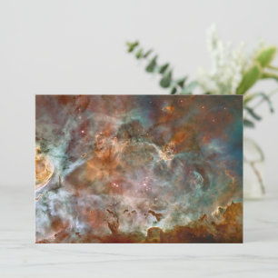Cartão De Festividades Nuvens Escuras da Nebulosa de Carina Hubble Espaço