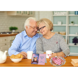 Cartão De Festividades O Amor de Coruja é Doce Dia dos Namorados