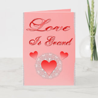 Cartão De Festividades O Amor É Grande