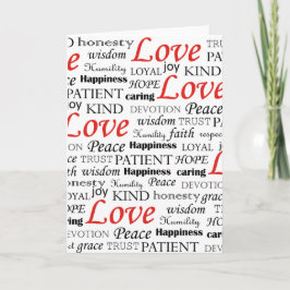 Cartão De Festividades O amor é tudo