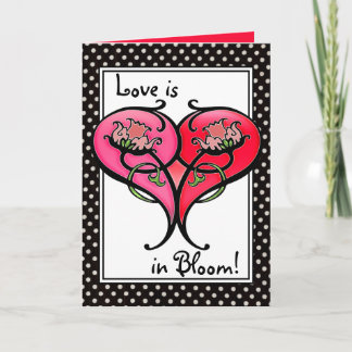 Cartão De Festividades O amor está em Bloom!