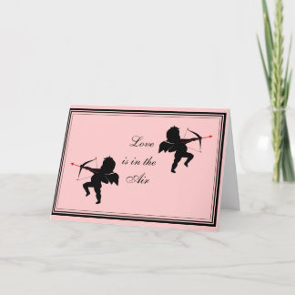 Cartão De Festividades O amor está no ar