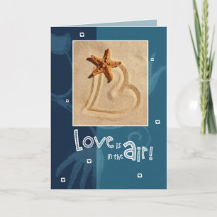 Cartão De Festividades O amor está no ar. Dia de os namorados de Tema da