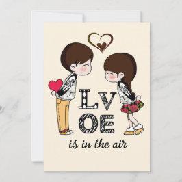 Cartão De Festividades O amor está no Casal