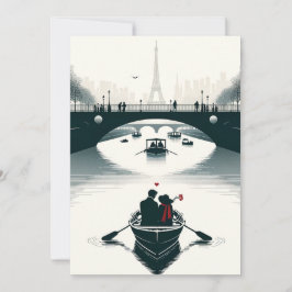 Cartão De Festividades O Amor Floresce em Paris