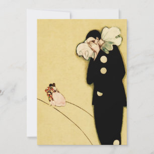 Cartão De Festividades O Amor Perdido de Pierrot por Sophia Chiostri