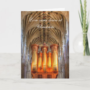 Cartão De Festividades O amor veio para baixo no Natal