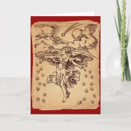 Cartão De Festividades O anjo do Natal da morte