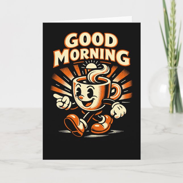 Cartão De Festividades O Café da Manhã (Frente)
