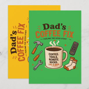 Cartão De Festividades O Café do Papai Design de Vida Relaxante