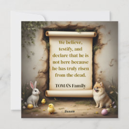 Cartão De Festividades O cão da Pomerânia e a mensagem