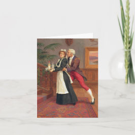 Cartão De Festividades O cavalheiro e o ajudante