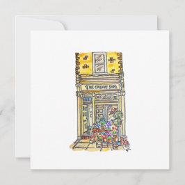 Cartão De Festividades O Cerrador Verde Molhado