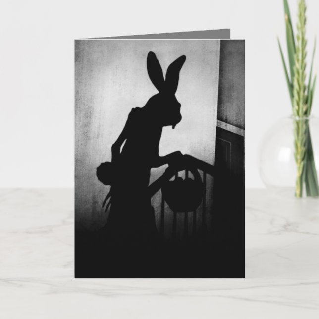 Cartão De Festividades O coelho da Páscoa está chegando (Frente)