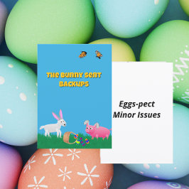 Cartão De Festividades O Coelho Enviou Cópias de Segurança