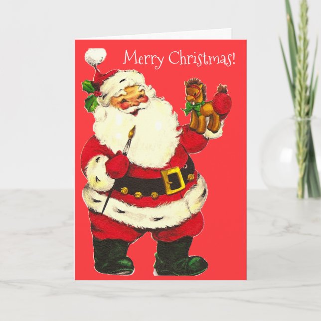 Cartão De Festividades O Criador de Brinquedos Jolly (Frente)