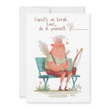 O Cupido está de folga. Amor, faça você mesmo.