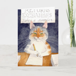 Cartão De Festividades O departamento do retorno temido