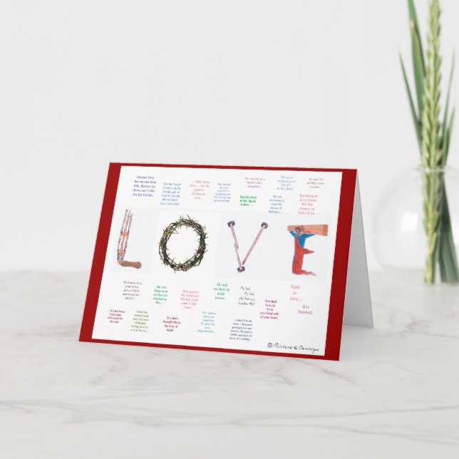 Cartão De Festividades O deus é… (Frente)