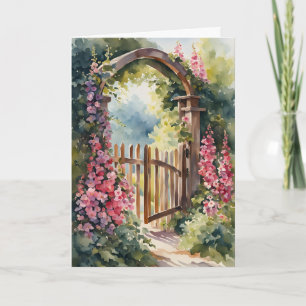 Cartão De Festividades O Dia de as mães da Porta do Jardim