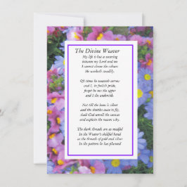 Cartão De Festividades O Divino Weaver com roxo ( Americano).