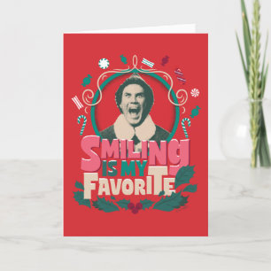 Cartão De Festividades O Elfo - Sorrir é o Meu Favorito