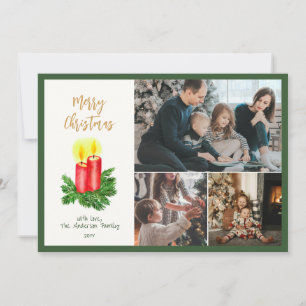 Cartão De Festividades O Espírito das Velas Adversas do Natal 3 Foto