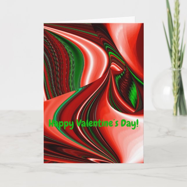 Cartão De Festividades O espírito do amor e da esperança Abstrato 3D Rain (Frente)