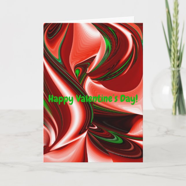 Cartão De Festividades O espírito do amor e da esperança Abstrato 3D Rain (Frente)