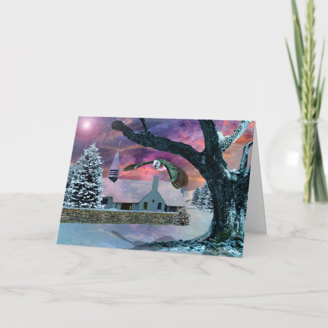 Cartão De Festividades O espírito do Natal (Frente)