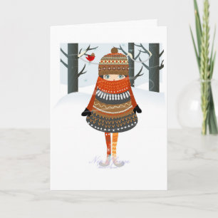 Cartão De Festividades O estreitamento do gelo