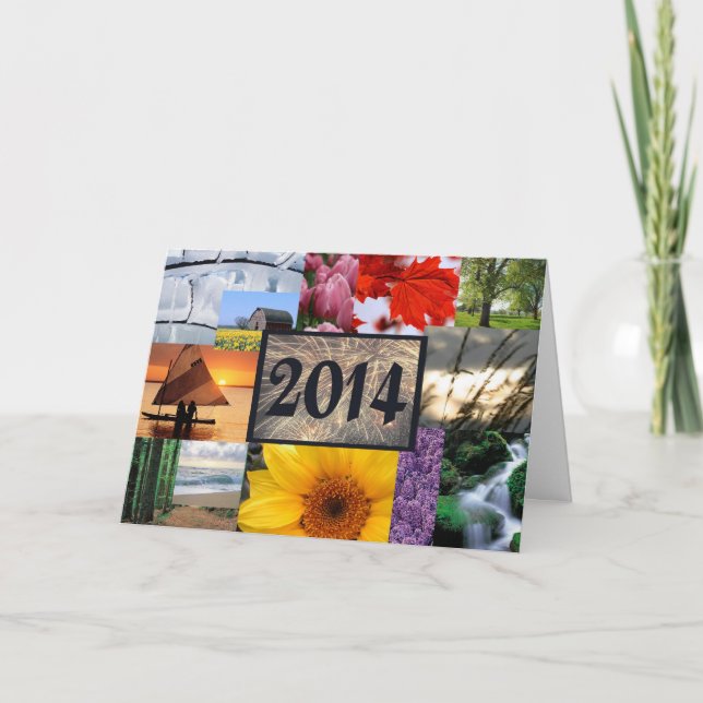 Cartão De Festividades O feliz ano novo 2014 (Frente)