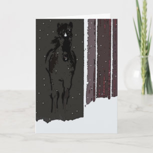 Cartão De Festividades O Feliz Natal de nosso estábulo a seu carda